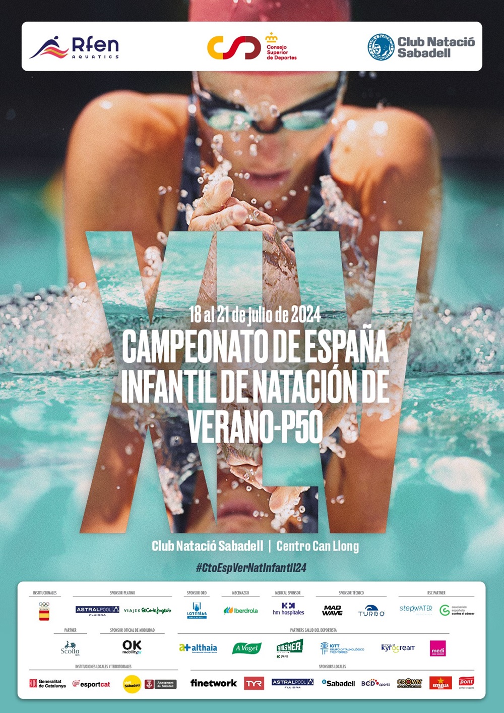 Resultados del campeonato de España infantil de natación