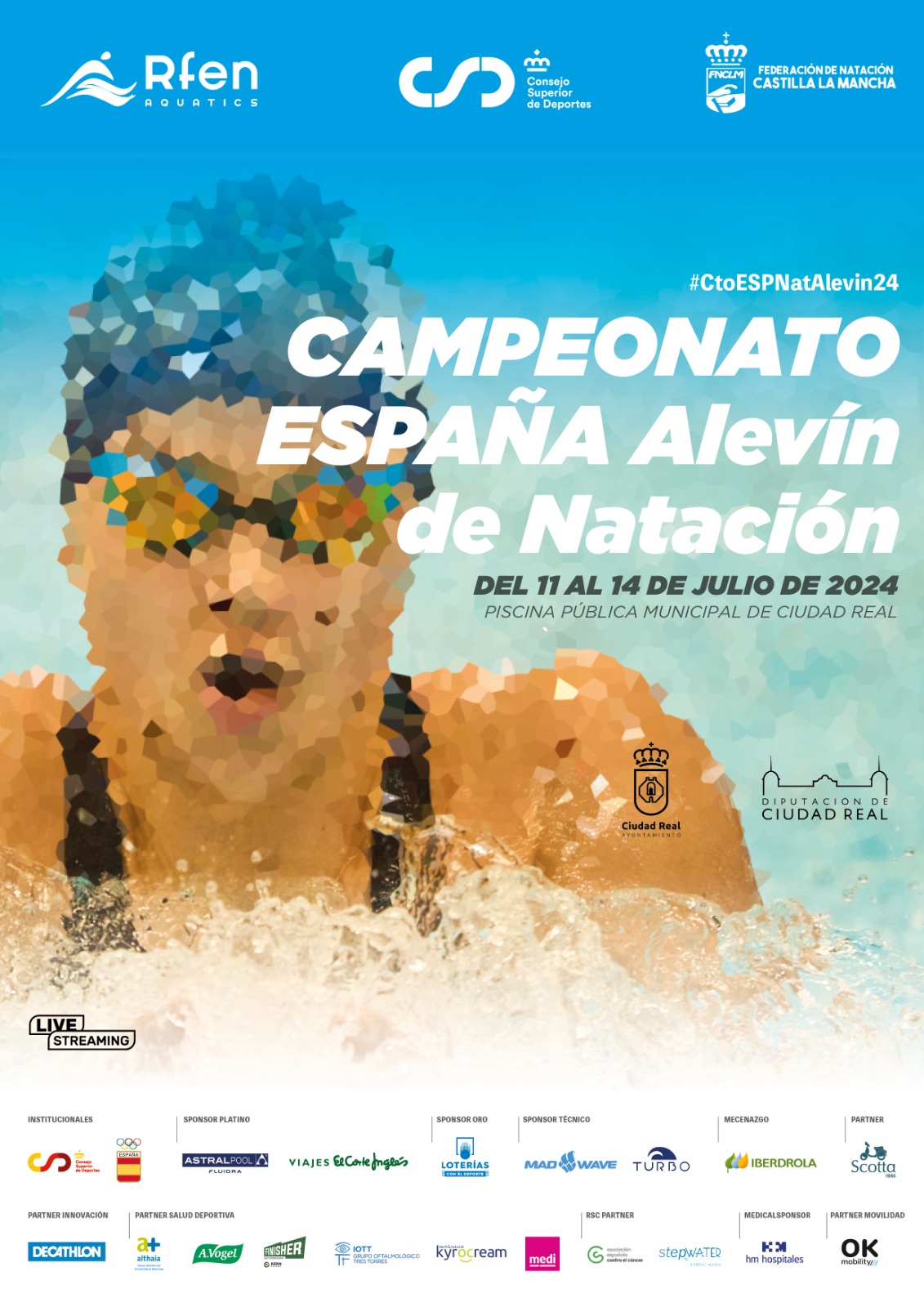 Resultados del campeonato de España alevín de natación